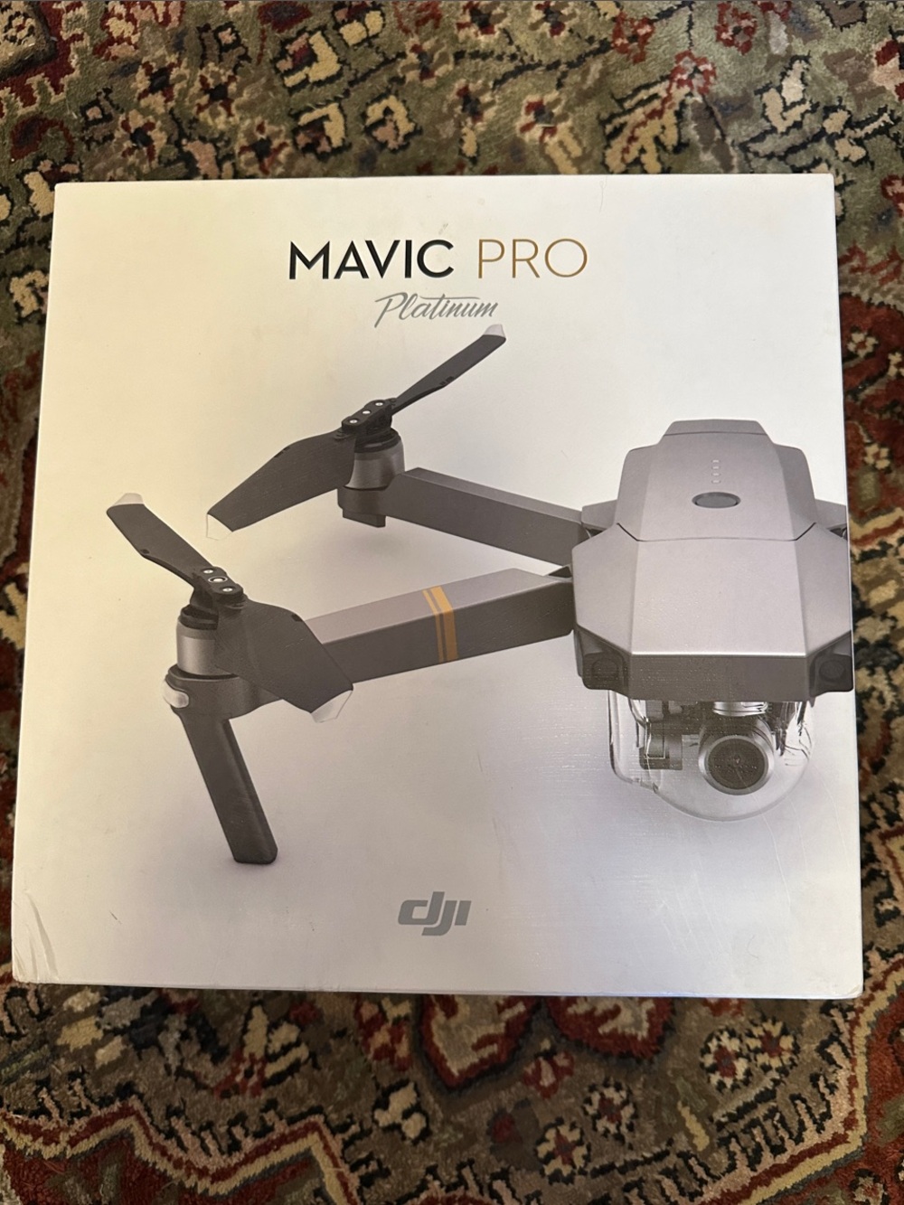 DJI Mavic Pro Platinum Drone in Gray with Black Propellers
